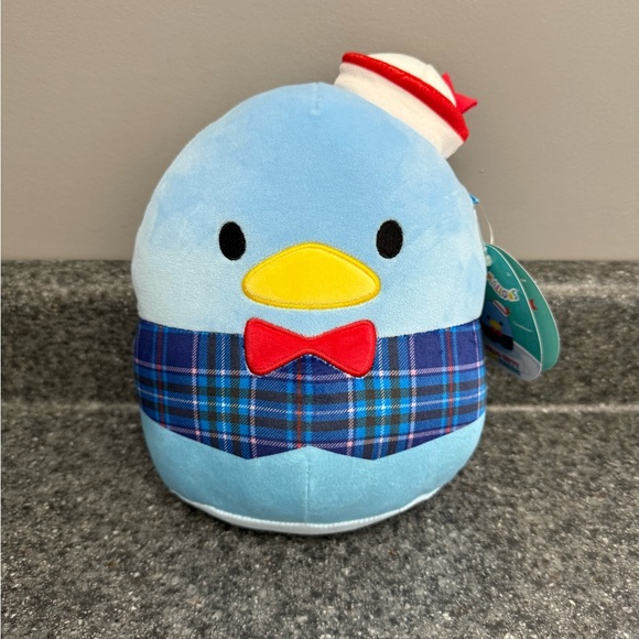 Squishmallow Kellytoy Plush Hello Kitty Sanrio 8" Tuxedosam Plaid New With Tags - Picture 1 of 3
